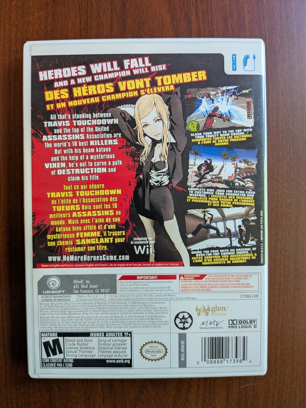 No More Heroes (Wii) Video Game - Complete - Picture 2 of 3